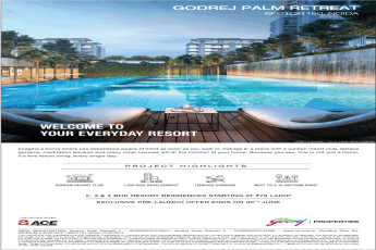 Exclusive pre-launch offer ends on 30th June at Godrej Palm Retreat in Noida